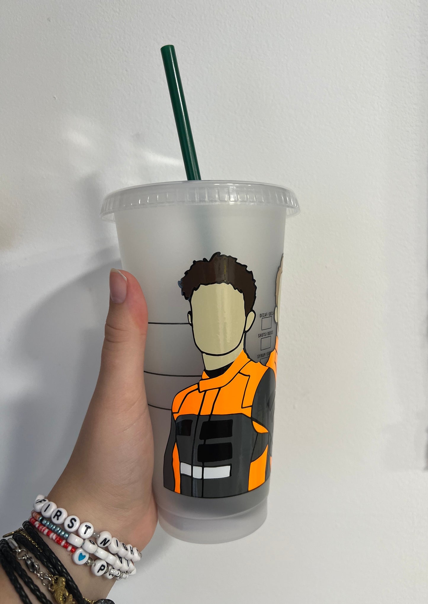 Lando Norris and Oscar Piastri 2023 inspired Starbuck’s tumbler
