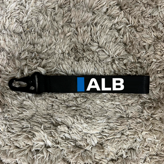 Alex Albon 2025 inspired wristlet keychain.