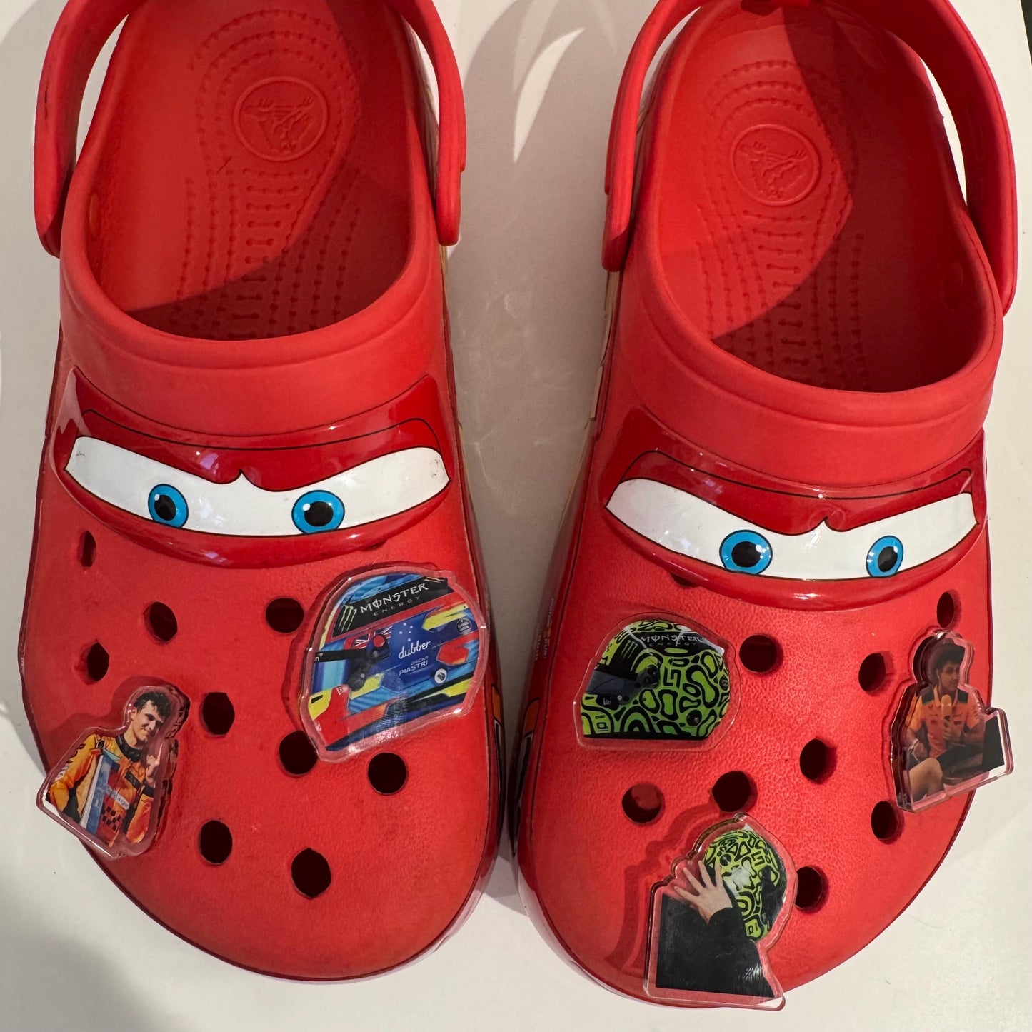 Lando Norris 2025 helmet croc jibbitz