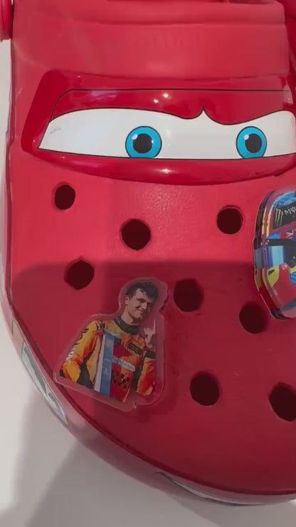 Lando Norris 2025 helmet croc jibbitz