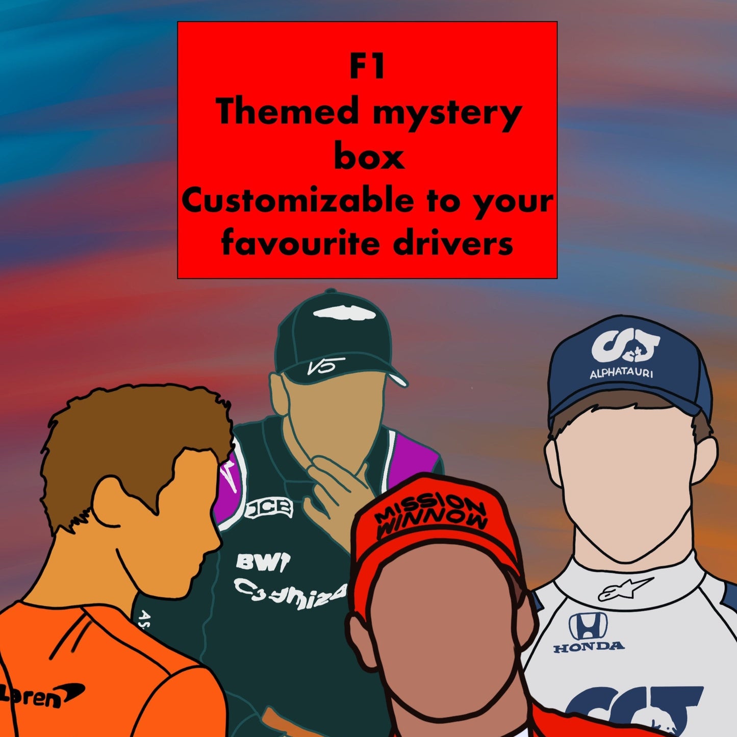 F1 themed mystery box