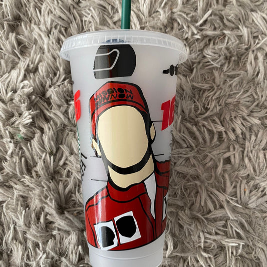 Charles leclerc 21 inspired Starbucks tumbler