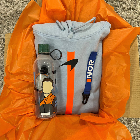 Lando Norris inspired gift set - Hoodie and Water Bottle
