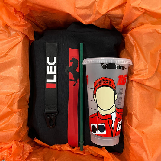 Charles Leclerc 2021 inspired gift set - Hoodie and Tumbler
