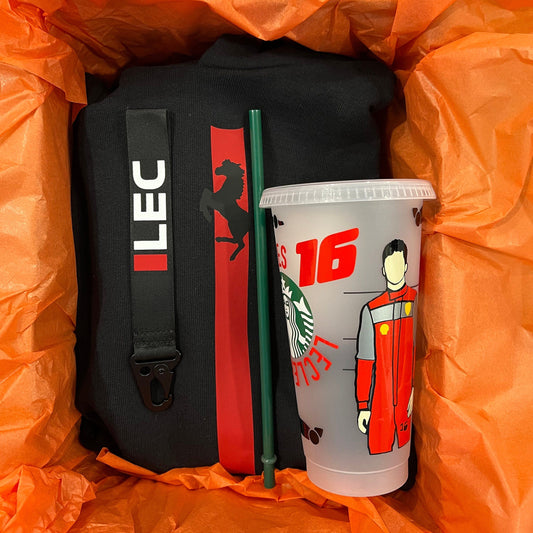 Charles Leclerc 2022 inspired gift set - Hoodie and Tumbler