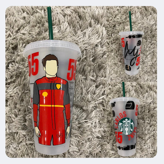 Carlos sainz jr 2022 inspired Starbuck tumbler